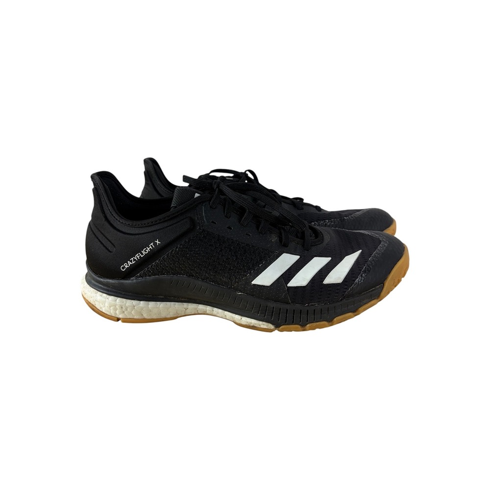 Adidas Crazyflight X Volleyball Shoes Black White Gum Sole Women's 9.5